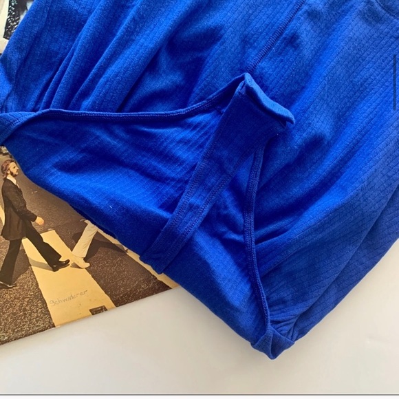 Free People | Blue Marissa Ribbed Body Suit - Picture 5 of 10